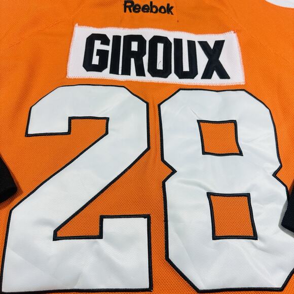 Reebok Philadelphia Flyers Jersey Mens‎ Sz.48 Orange/Black CCM Claude Giroux 28 - Picture 6 of 10